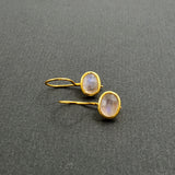 RAINBOW MOONSTONE GOLD EARRINGS