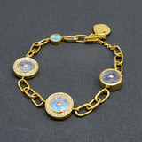MOONSTONE SUN DIAMONDS BRACELET