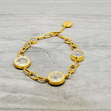MOONSTONE SUN DIAMONDS BRACELET