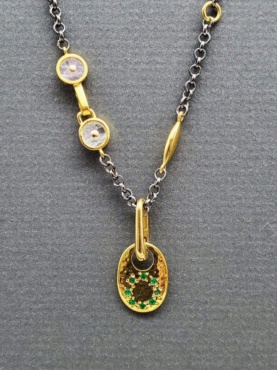 GOLD OXY SUN NECKLACE