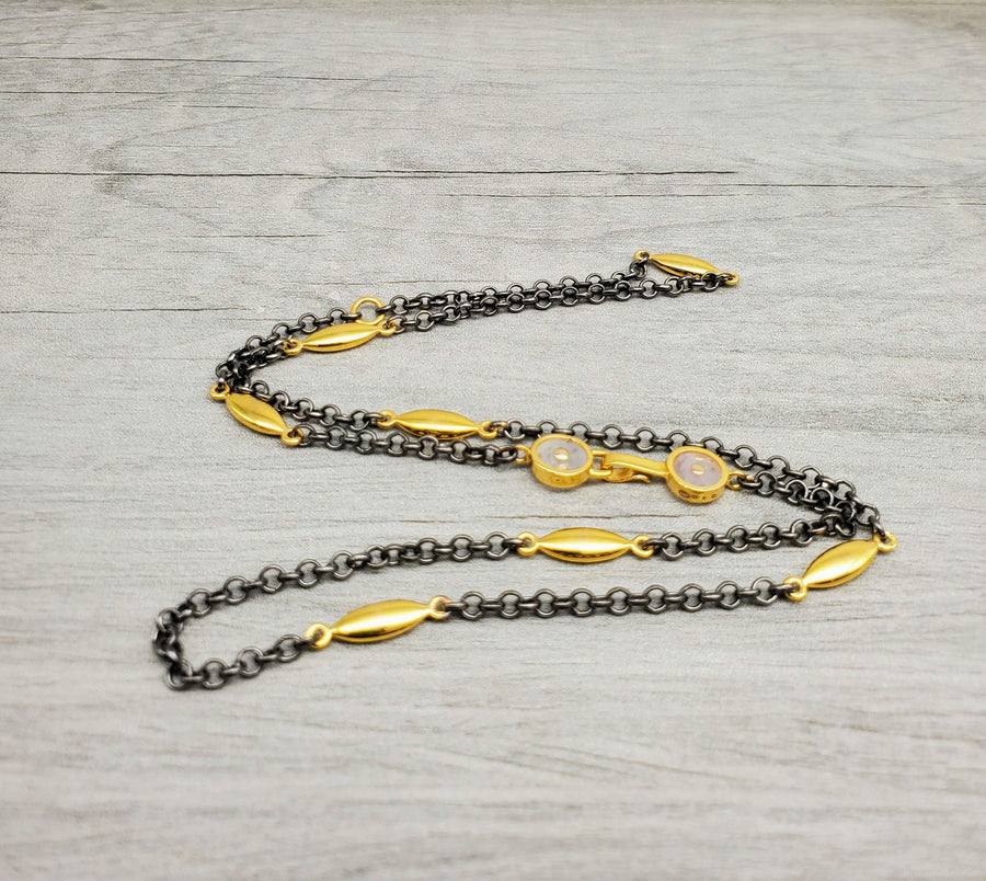 GOLD OXY SUN NECKLACE