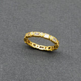 MIX DIAMONDS GOLD RING