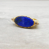 LAPIS DIAMONDS GOLD RING