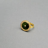 GREEN TOURMALINE SUN RING