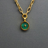 14MM SUN GOLD PENDANT