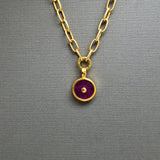 14MM SUN GOLD PENDANT