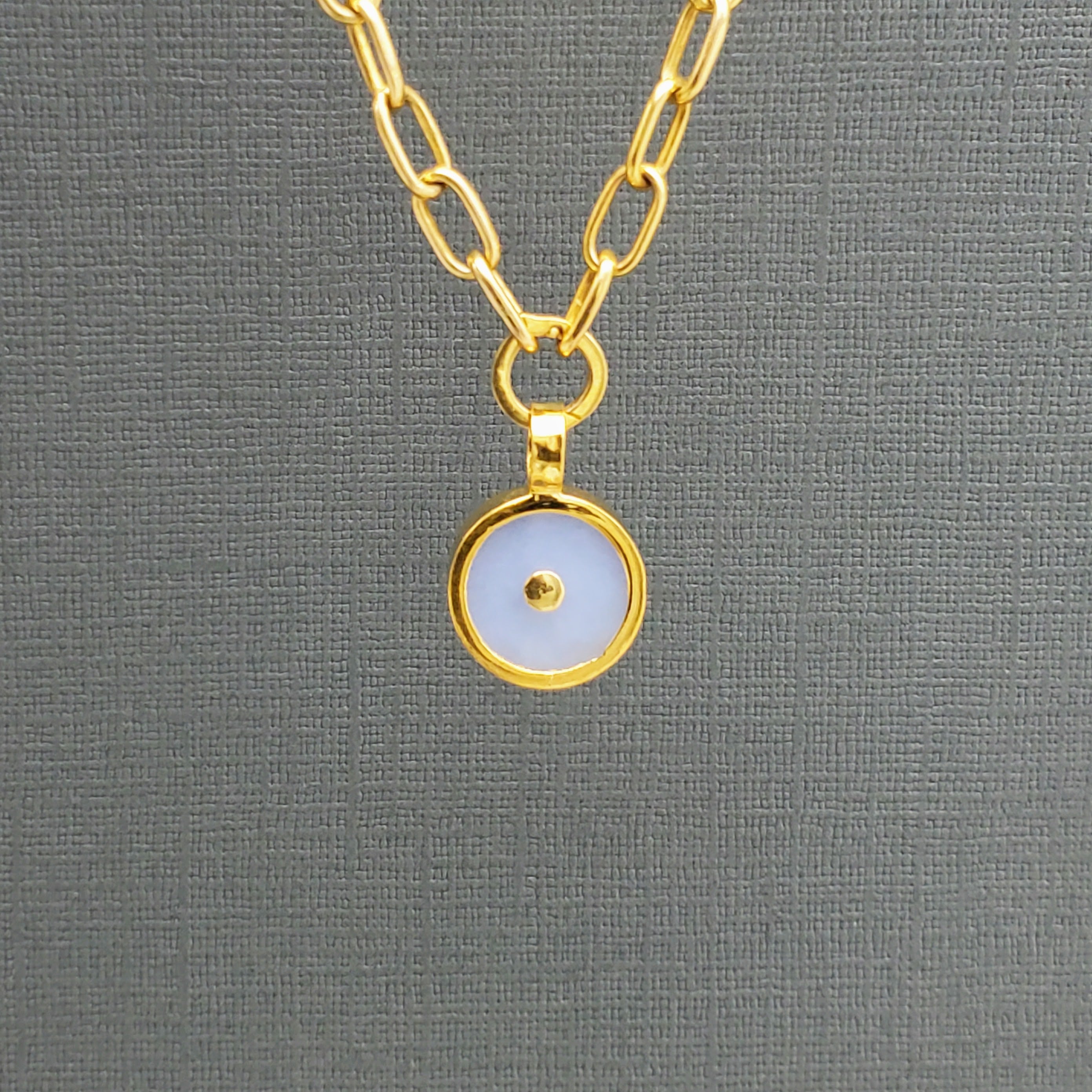 14MM SUN GOLD PENDANT