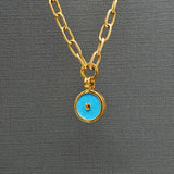 14MM SUN GOLD PENDANT