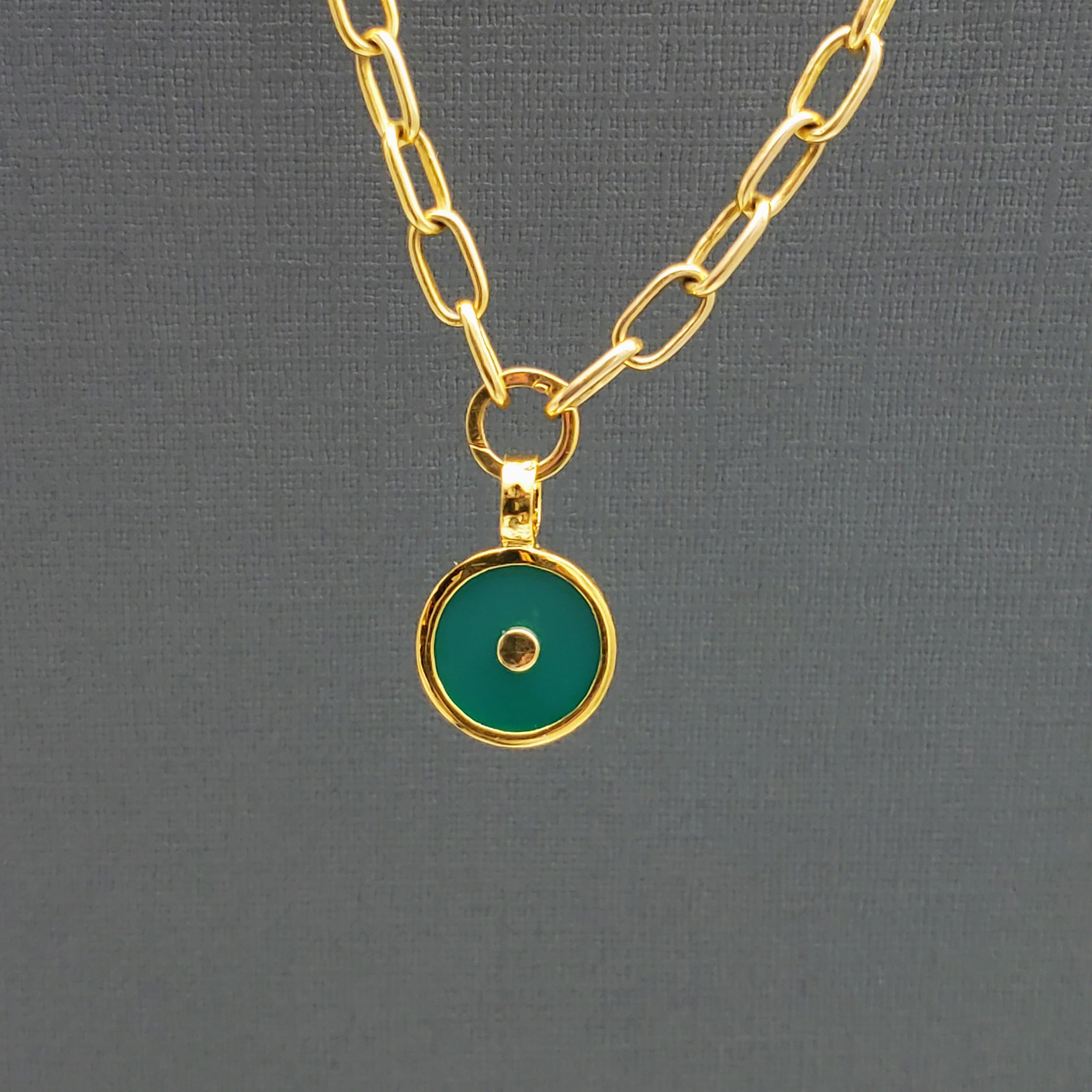 14MM SUN GOLD PENDANT