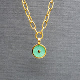14MM SUN GOLD PENDANT