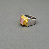 MORGANITE GOLD/SILVER RING