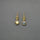 CITRINE - LABRADORITE GOLD EARRINGS