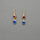 TOURMALINE/KYANITE GOLD EARRINGS