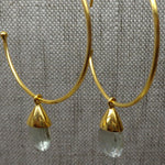 GREEN AMETHYST GOLD EARRINGS SONIA TONKIN