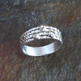 ROSE CUT GREY DIAMONDS RING