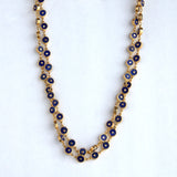 LAPIZ LAZULI SIGNATURE GOLD NECKLACE