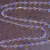 LAPIZ LAZULI SIGNATURE GOLD NECKLACE