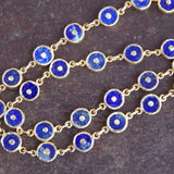 LAPIZ LAZULI SIGNATURE GOLD NECKLACE