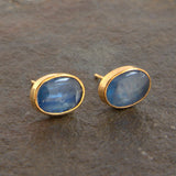 KYANITE GOLD POST EARRINGS SONIA TONKIN