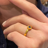 SAPPHIRE GOLD RING