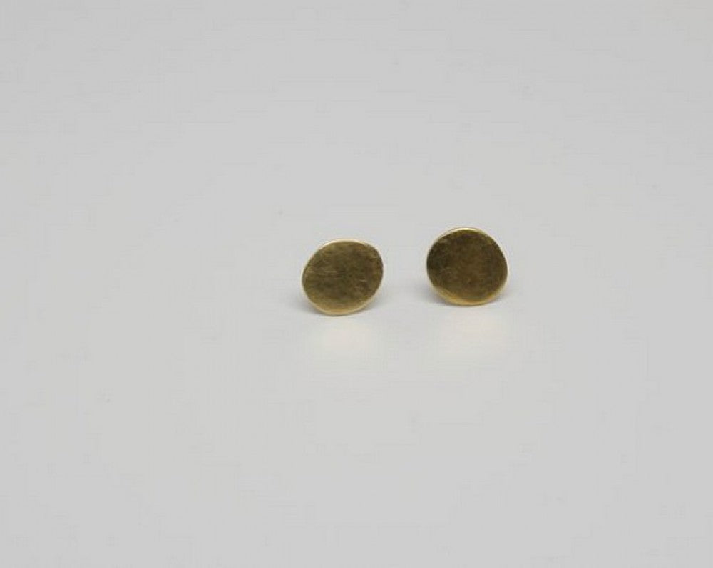 GOLD OVAL POST EARRINGS SONIA TONKIN