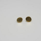 GOLD OVAL POST EARRINGS SONIA TONKIN
