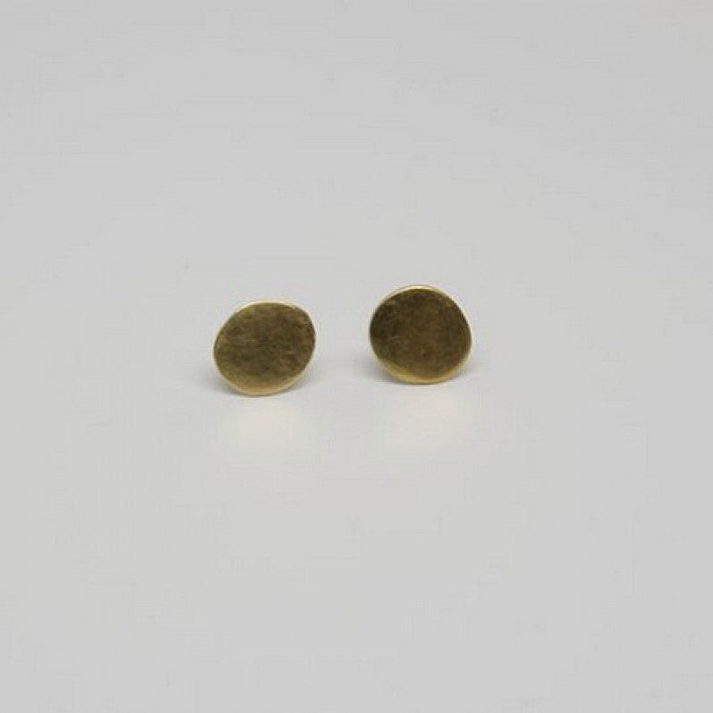 GOLD OVAL POST EARRINGS SONIA TONKIN