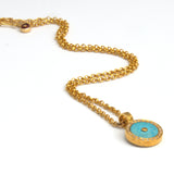 TURQUOISE DIAMOND SIGNATURE NECKLACE