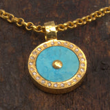TURQUOISE DIAMOND SIGNATURE NECKLACE