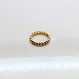ROUND TURQUOISE 14KT GOLD RING