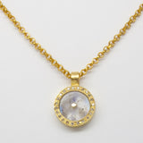 SUN PAVE DIAMONDS GOLD NECKLACE
