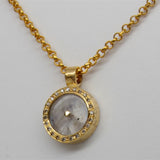 SUN PAVE DIAMONDS GOLD NECKLACE