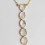 ORGANIC MOONSTONE GOLD NECKLACE