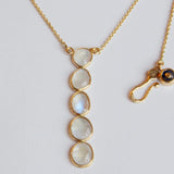 ORGANIC MOONSTONE GOLD NECKLACE