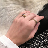 SAPPHIRE RUBY GOLD RING