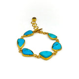 TURQUOISE GOLD BRACELET SONIA TONKIN