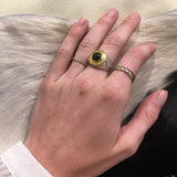 GREEN TOURMALINE GOLD RING