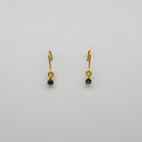 SAPPHIRE GOLD EARRINGS